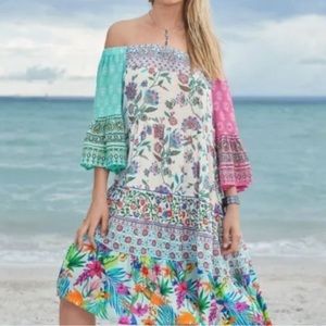 Anthropology Floral Dress
